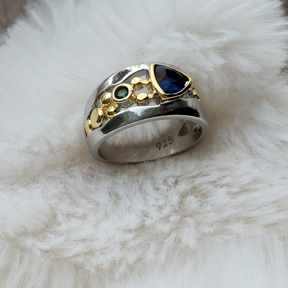 New Fashion Two Tone Ring - Picture 10 of 11